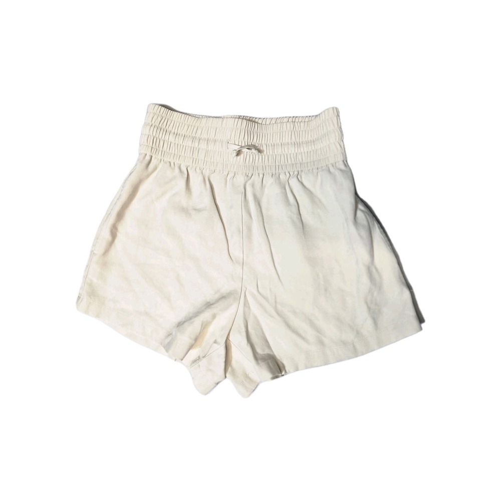Open Edit XS Beige Shorts Women's  XS Drawstrings  Paperbag Rayon